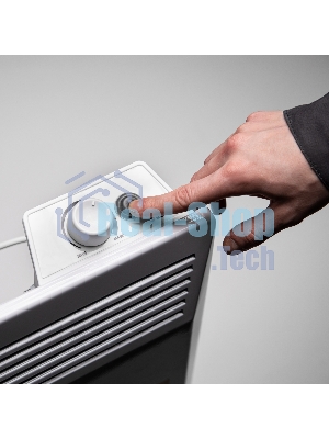 Конвектор Denzel XCE-1000 белый, 1000 Вт, 15 м2, термостат