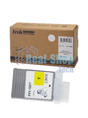 Картридж струйный Sakura 0898B001 (PFI-102Y) для Canon, желтый, 130 мл.