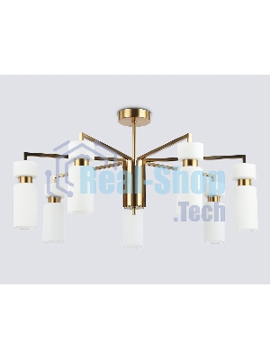 Люстра Ambrella light LH56126/7 BS/FR латунь/белый матовый E14*7 max 40W D705*350