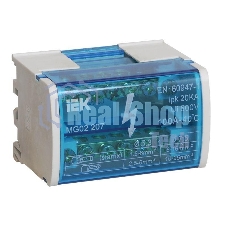 Шины на DIN-рейку в корпусе IEK YND10-2-07-100 (кросс-модуль) ШНК 2х7 L+PEN IEK