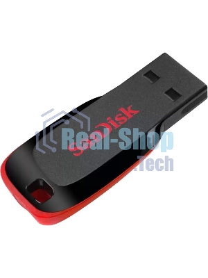 Флешка USB Sandisk CZ50 Cruzer Blade (SDCZ50-064G-B35), 64Gb, USB 2.0, R/W 15/4, черный/красный