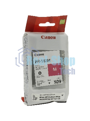 Картридж струйный Canon PFI-102M (0897B001) пурпурный (130 мл.) для Canon imagePROGRAF iPF605, iPF610., iPF650, iPF655, iPF710, iPF755, LP17, iPF510