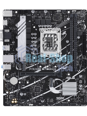 Материнская плата ASUS PRIME B760M-K, LGA 1700, Intel B760, 2xDDR5, 4xSATA, 2xM.2, 1xPCIe 4.0 x16, 2xPCIe x1, 1xHDMI, 1xVGA, 1x 2.5Gb LAN, 2xUSB-A 3.2 Gen 1, 2xUSB-A 2.0, 3x3.5 мм, 7.1, mATX