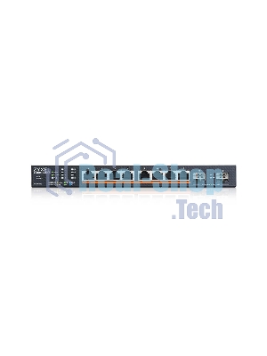 Коммутатор Zyxel XMG1915-10EP-EU0101F (L2+) 8x2.5 Гбит/с 2SFP+ 8PoE++ 130W управляемый