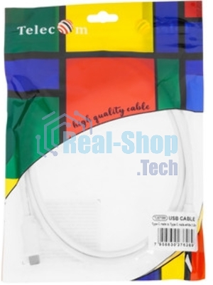 Кабель-соединительный Type-Cm --> Type-Cm, 1.2м белый Telecom TUS719W-1.2M