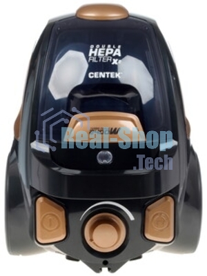 Пылесос Centek CT-2534 черный/бронзовый, 450/2400 Вт, уборка сухая, пылесборник контейнер 2 л