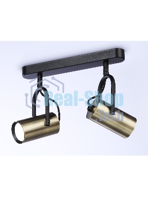 Светильник Ambrella light TA13194/2 BK/SB черный/бронза GU10/2 max 12W 260*100*195