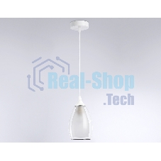 Светильник Ambrella light TR3534 WH/CL/FR белый/прозрачный/белый матовый E27 max 40W D120*800
