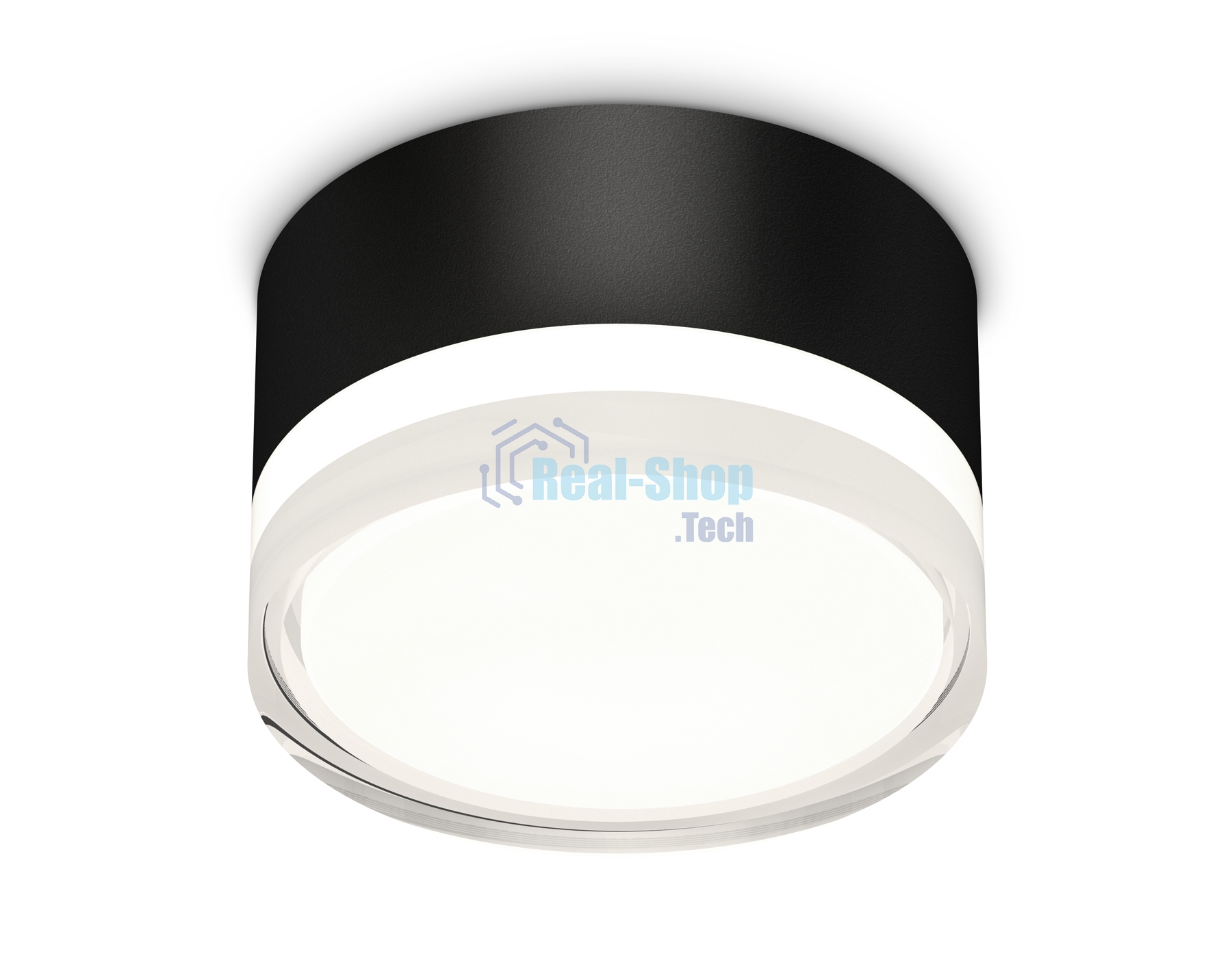 Светильник Ambrella Light XS8102023 SBK/FR/CL черный песок/белый матовый/прозрачный GX53 (C8102, N8399)