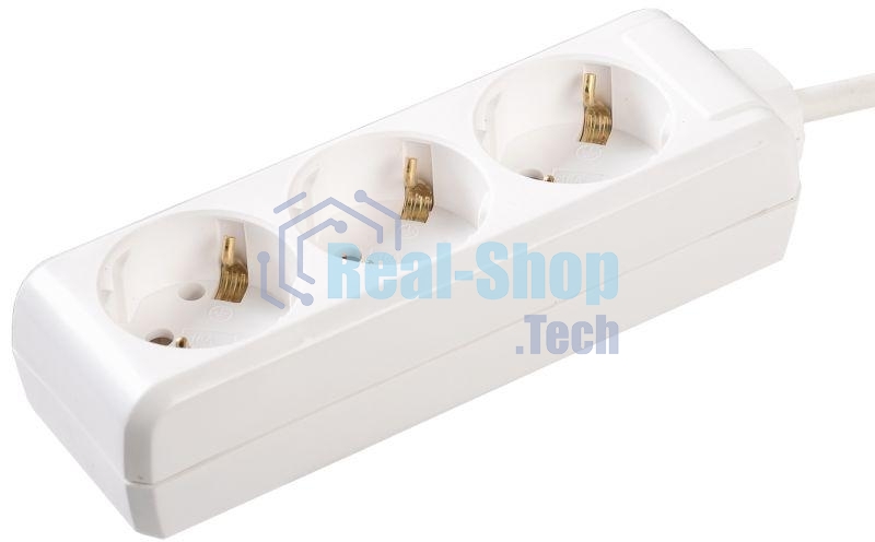 Удлинитель 3х3 м с заземл. 16А IP20 У03 2P+PE IEK WYP10-16-03-03-Z-N