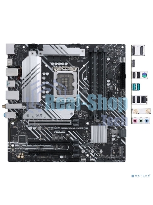 Материнская плата ASUS PRIME B660M-A WIFI D4, Socket LGA 1700, Intel B660, 4xDDR4, 4xSATA, 2xM.2, 1xPCIe 4.0 x16, 1xPCIe 3.0 x16, 1xDP, 2xHDMI, 1x 1Gb LAN, 2xUSB-A 3.2 Gen 2, 4xUSB-A 2.0, 3x3.5 мм, 7.1, mATX