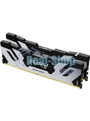 Оперативная память Kingston Fury Renegade, DDR5, 32Gb (2x16Gb), 7200MHz, CL38, DIMM, с радиатором, серебристый/черный