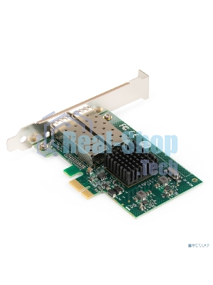 Сетевой адаптер ExeGate EXE-82576-F2 (PCI-E x1 v2.0, порты 2xSFP, 10/100/1000Mbps, Gigabit Server NIC Intel Chipset 82576-F2)