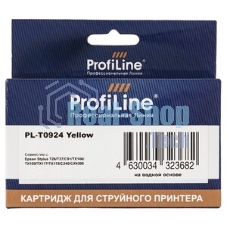 Чернила PL-T0634/T0734/T0924/T1284 для принтеров Epson Yellow C67/C79/C87/C91/CX3700/CX4100/CX4300/CX4700/CX3900/CX3905/CX4900/TX106/TX109/TX117/TX119/T26/T27 S22/SX125/SX130/SX420W/SX425W/Office BX305F/BX305FW пигментные 250 мл ProfiLine