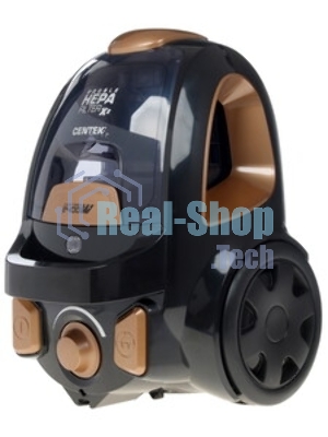 Пылесос Centek CT-2534 черный/бронзовый, 450/2400 Вт, уборка сухая, пылесборник контейнер 2 л