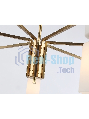 Люстра Ambrella light LH56126/7 BS/FR латунь/белый матовый E14*7 max 40W D705*350