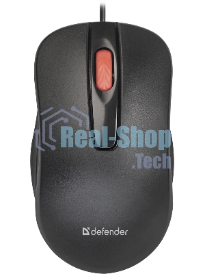 Мышь проводная Defender Point MM-756 черный, 1000 dpi, USB, кнопки - 3