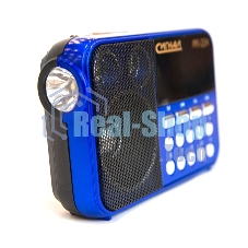 Радиоприемник Сигнал РП-224, бат. 3*АА (не в компл.), 220V, акб 400мА/ч, USB, SD, дисплей, фонарик