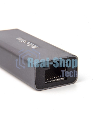 Кабель-переходник USB 3.1 Type-C -->RJ-45 1000Mbps Ethernet, Aluminum Shell, 0.15м Telecom TU320M