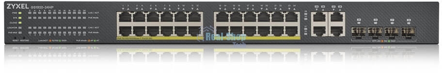 Коммутатор Zyxel NebulaFlex GS192024HPV2-EU0101F 24G 24PoE+ 375W управляемый