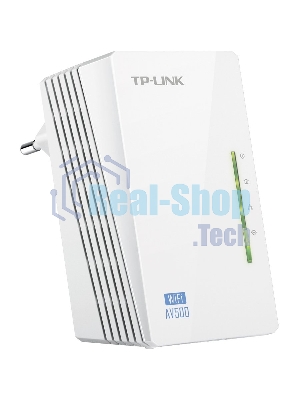 Сетевое оборудование TP-Link TL-WPA4220 300Mbps Wireless AV500 Powerline Extender, 500Mbps Powerline Datarate, 2 10/100Mbps Fast Ethernet ports, HomePlug AV, Plug and Play, WiFi Clone, Single Pack