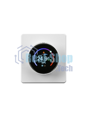 Терморегулятор Kranz KR-78-0728-1 ROUND Wi-Fi с/у перламутр