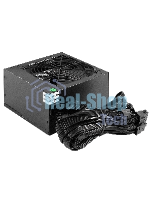 Блок питания 450W ExeGate 80 PLUS Bronze 450PPH-OEM (ATX, APFC, КПД 88% (80 PLUS Bronze), 12cm fan, 24pin, (4+4)pin, 2xPCI-E, 3xSATA, 3xIDE, black, RTL)