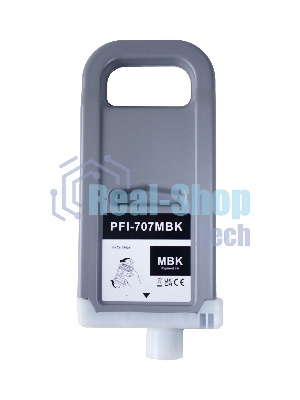 Картридж струйный Sakura 9820B001 (PFI-707MBK pigment) для Canon, матовый черный, 700 мл.