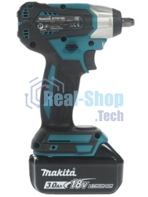 Гайковерт акк MAKITA DTW180RFE б\щет, 18В, 2x3Ач, Li-ion, 3600у\м, 180Нм, квадрат 3\8