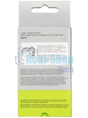 Картридж ленточный Cactus CS-M21-375595WT черный, 9.5мм, черный шрифт, белый фон, 6.4м для Brady BMP21-PLUS, BMP21-LAB