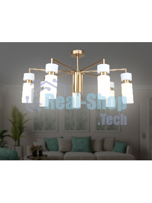 Люстра Ambrella light LH56126/7 BS/FR латунь/белый матовый E14*7 max 40W D705*350