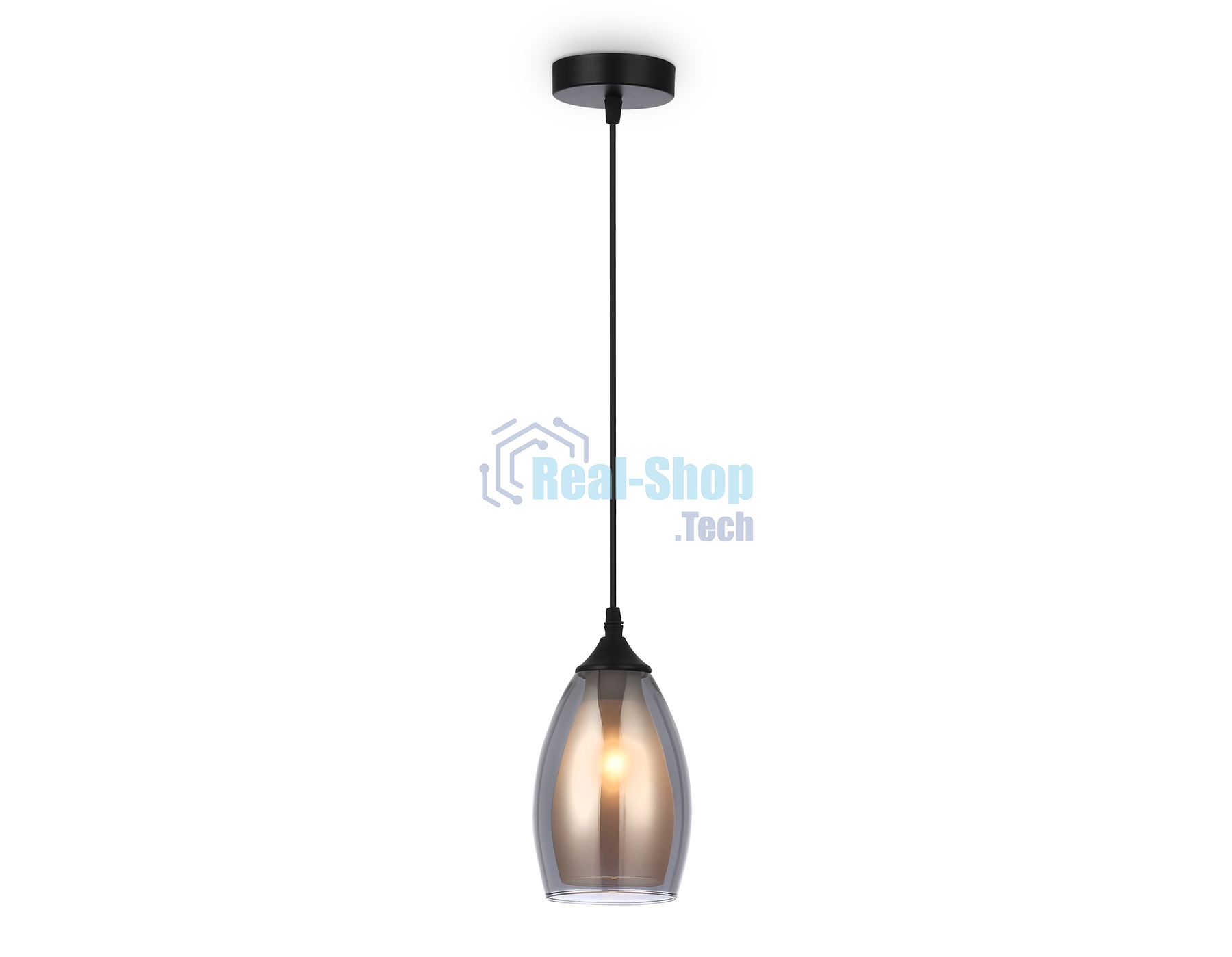 Светильник Ambrella light TR3535 BK/SM/FR черный/дымчатый/белый матовый E27 max 40W D120*800