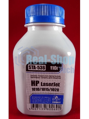Тонер HP LJ 1010/1012/1015/1018/1020 (фл,110г) B&W Standart фас России
