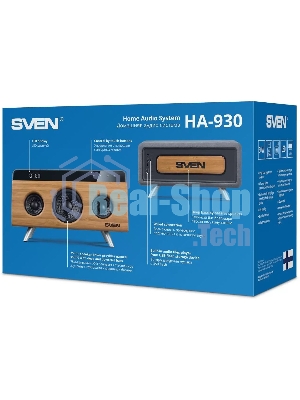 Портативная колонка SVEN АС HA-930,30Вт, дерево
