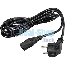 Шнур сетевой Rexant СЕЕ 7/7 (Schuko) – IEC 320 C13 3x0,75мм², длина 3м