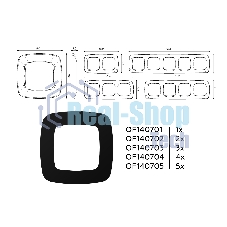 Рамка OMEGA Ecta (Черный матовый) 3-ая OF140703