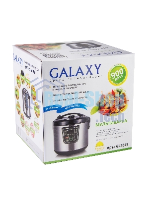 Мультиварка Galaxy Line GL 2645, черный с серебристым, 900 Вт, 11 программ