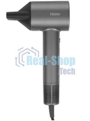 Фен Haier HHD-603 графитовый, 1600 Вт, компактный, ионизация