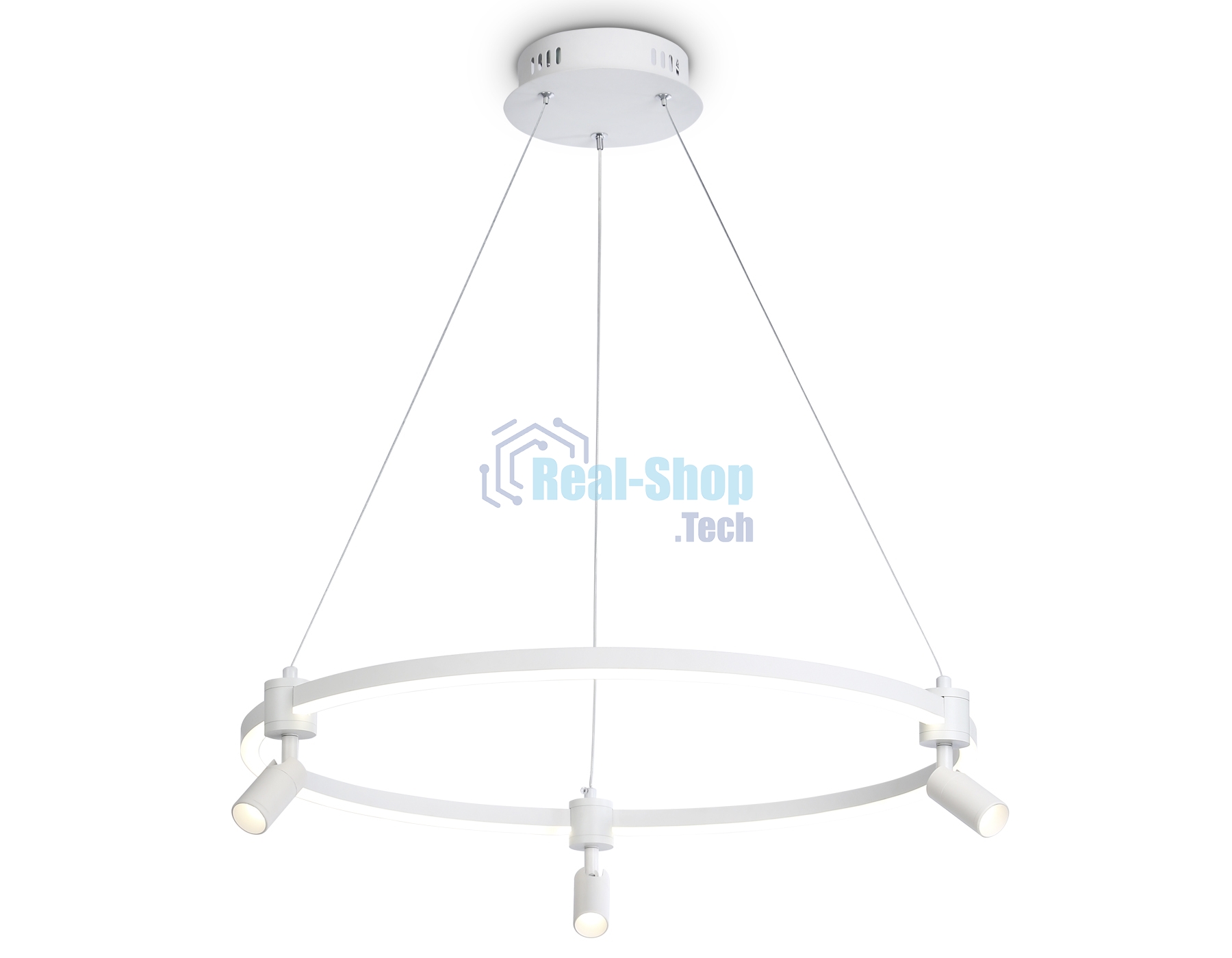 Светильник Ambrella light FL5292/1+3 WH белый 54W 3000K/4200K/6400K+4200K D600*1200 (ПДУ ИК)