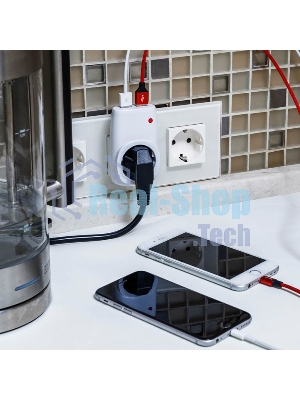 Адаптер питания 220В Rexant + 2 USB RX-17