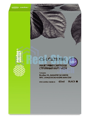 Картридж струйный Cactus CS-LC3237BK черный (65 мл) для Brother HL-J6000DW/J6100DW
