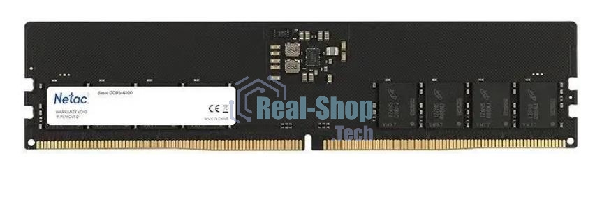 Оперативная память NETAC Basic, DDR5, 16Gb (1x16Gb), 5600MHz, CL46, DIMM