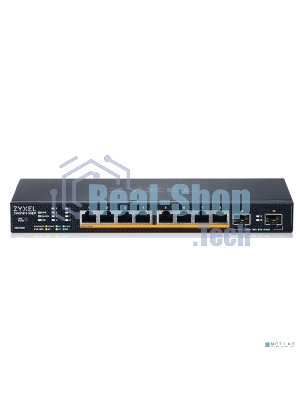 Коммутатор Zyxel XMG1915-10EP-EU0101F (L2+) 8x2.5 Гбит/с 2SFP+ 8PoE++ 130W управляемый