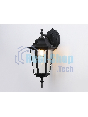 Уличный настенный светильник Ambrella light ST2018 BK/CL черный/прозрачный IP54 E27 max 40W 360*150*210