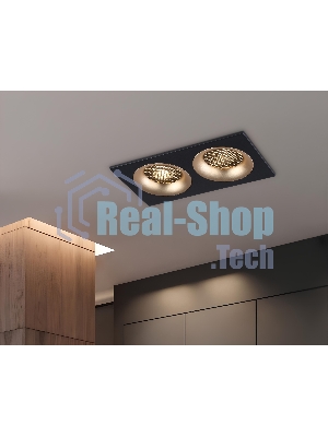 Светильник Ambrella light TN102735/2 BK/GD черный/золото GU5.3 175*92*23