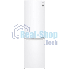 Холодильник LG GA-B419SWJL белый двухкамерный 223/79л морозилка снизу, No Frost