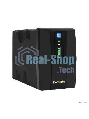 Источник бесперебойного питания ExeGate EX292764RUS SpecialPro UNB-600.LED.AVR.2SH.RJ.USB 600VA/360W, LED, AVR, 2*Schuko, RJ45/11, USB, черный