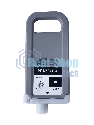 Картридж струйный Sakura 9821B001 (PFI-707BK) для Canon, черный, 700 мл.