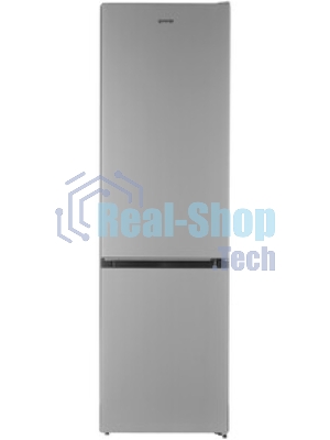 Холодильник Gorenje NRK6201ES4 серебристый двухкамерный 235/96 л морозилка снизу, No Frost