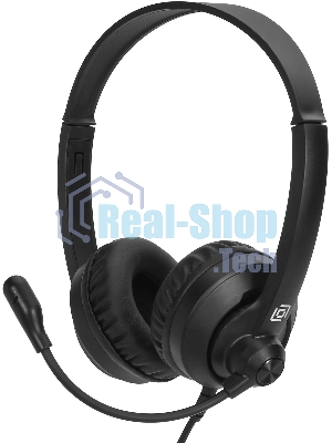 Гарнитура Oklick HS-M500 чёрный, проводная, USB